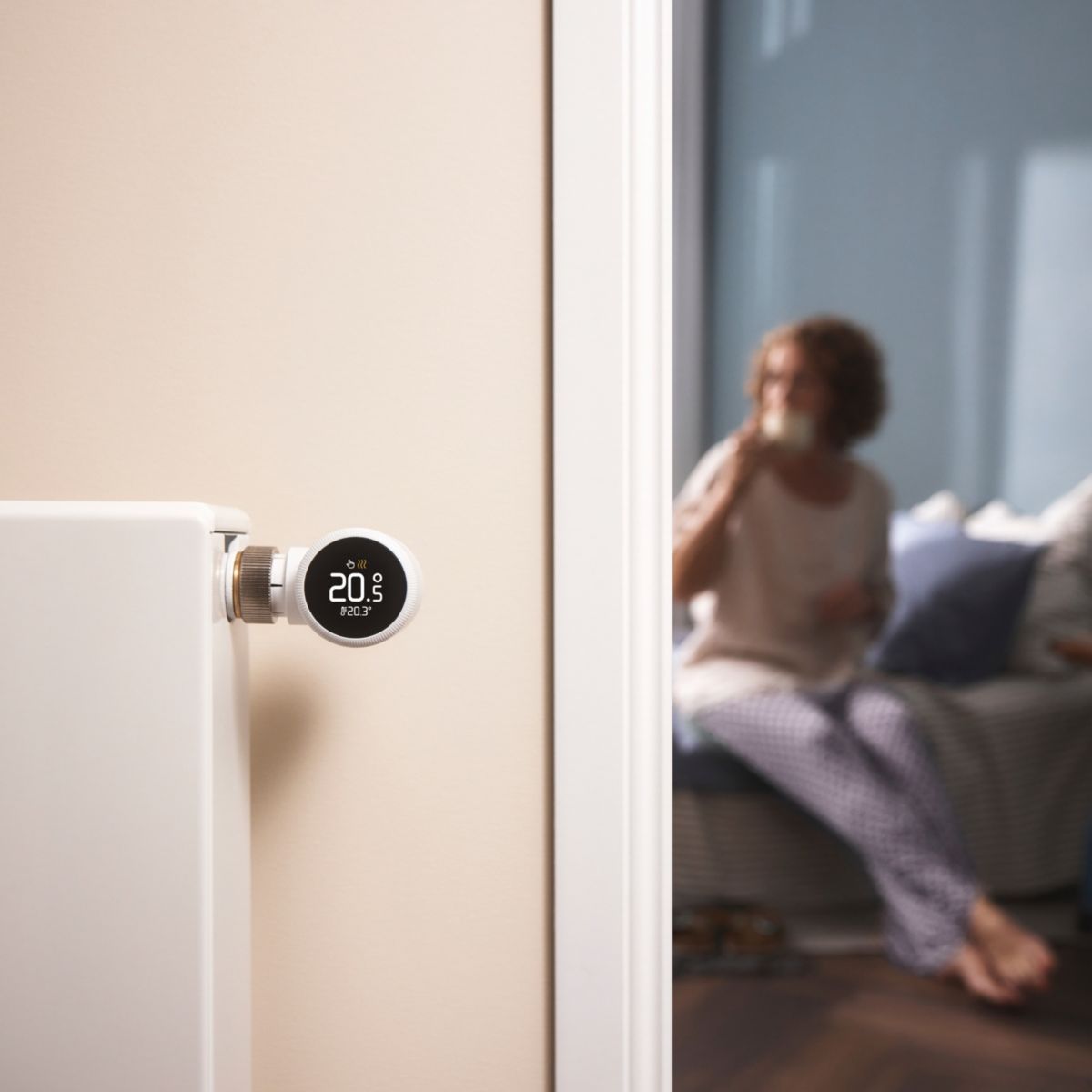 Tête thermostatique connectée Quattro Pack X couleur unique, TADO