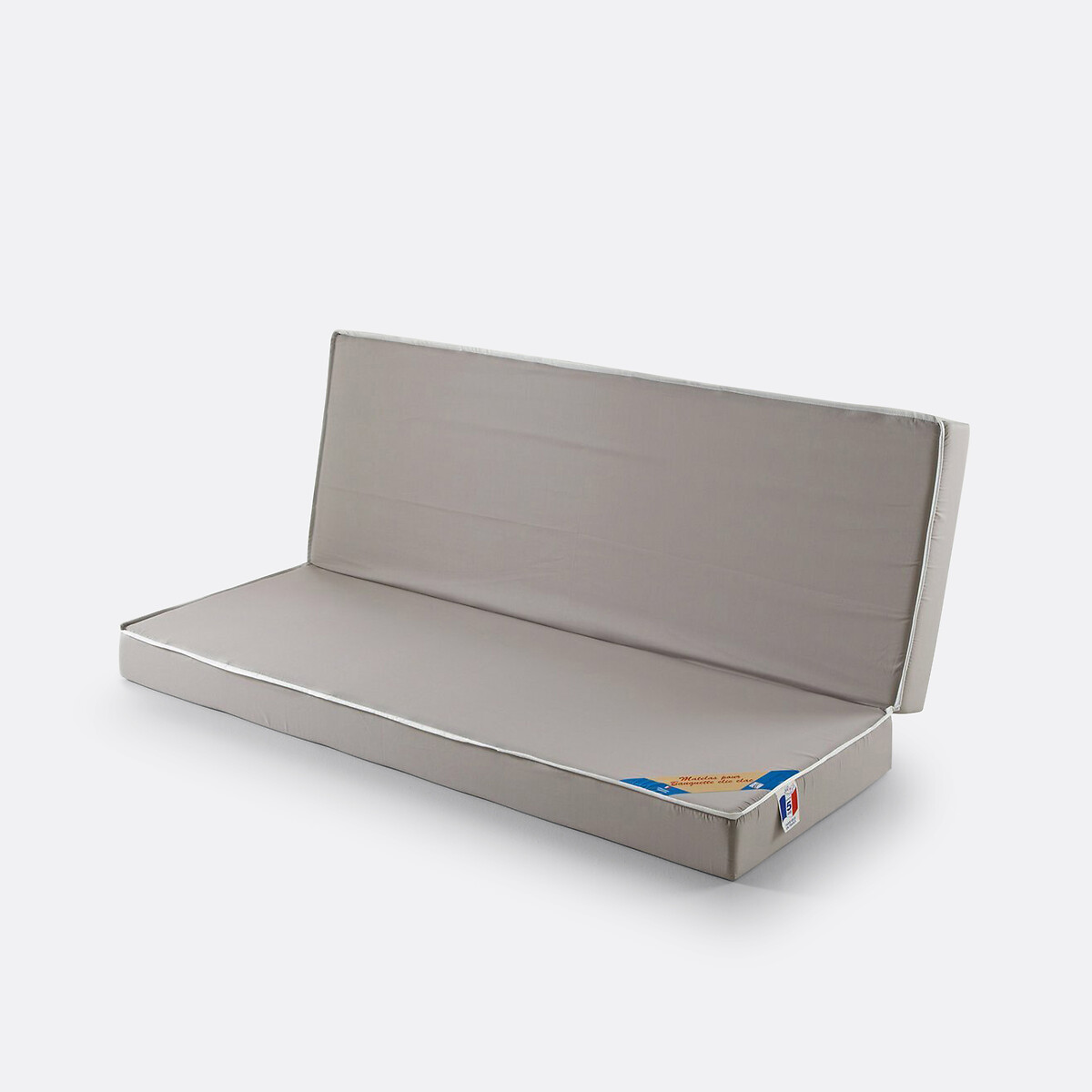 Matelas mousse avec accueil latex, spécial banquette clic-clac, hauteur 14 cm gris, LA REDOUTE INTERIEURS