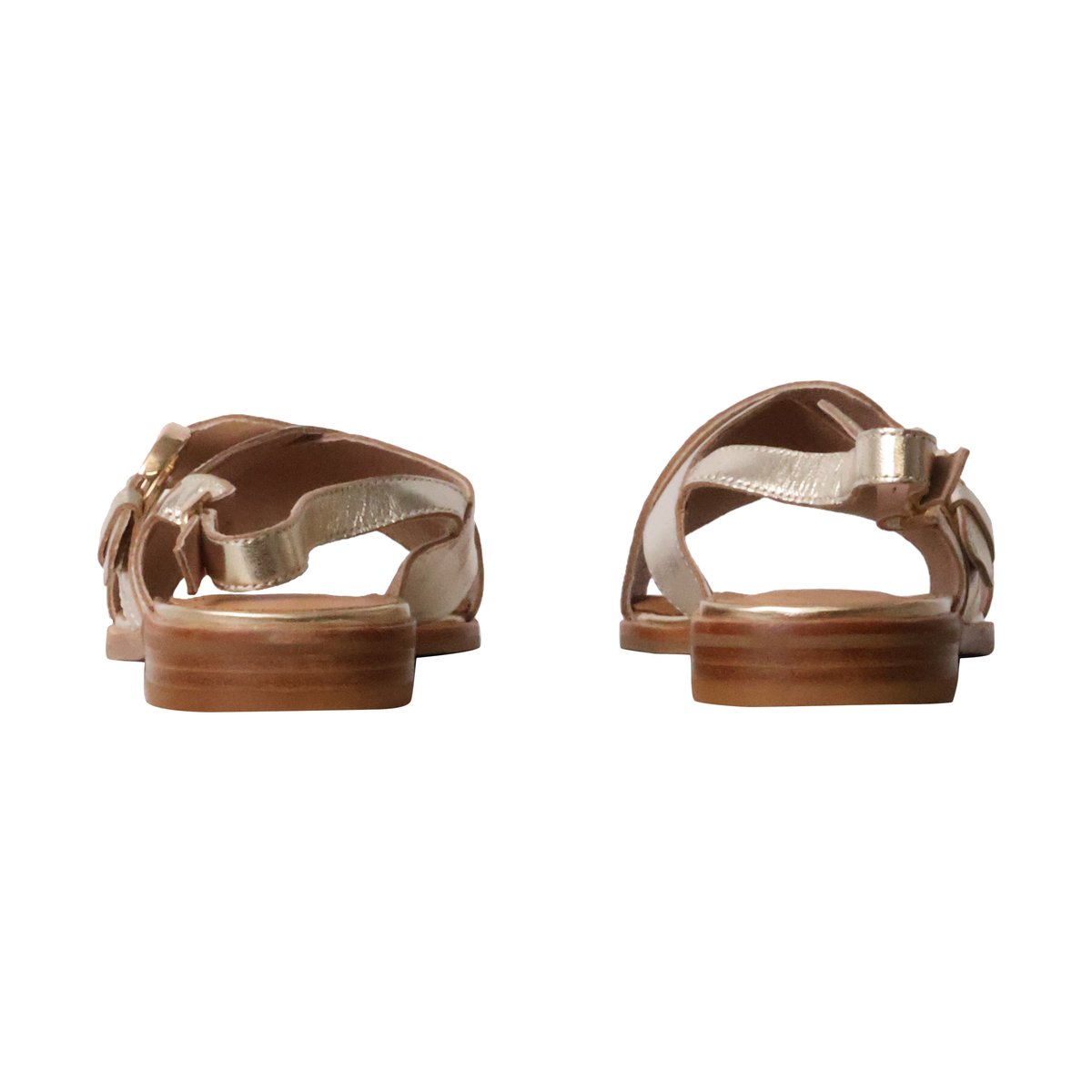 Sandales Cuir Aimee platine, EMILIE KARSTON