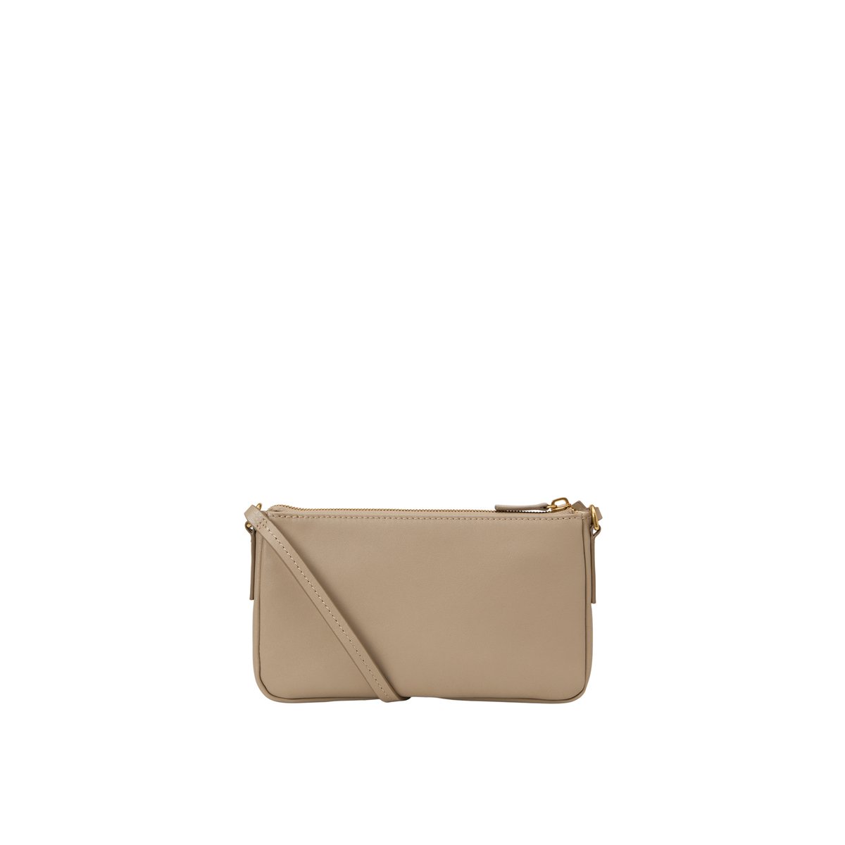 Sac à bandoulière XS, modèle Fuana en cuir de vachette de qualité supérieure taupe, MARC O'POLO