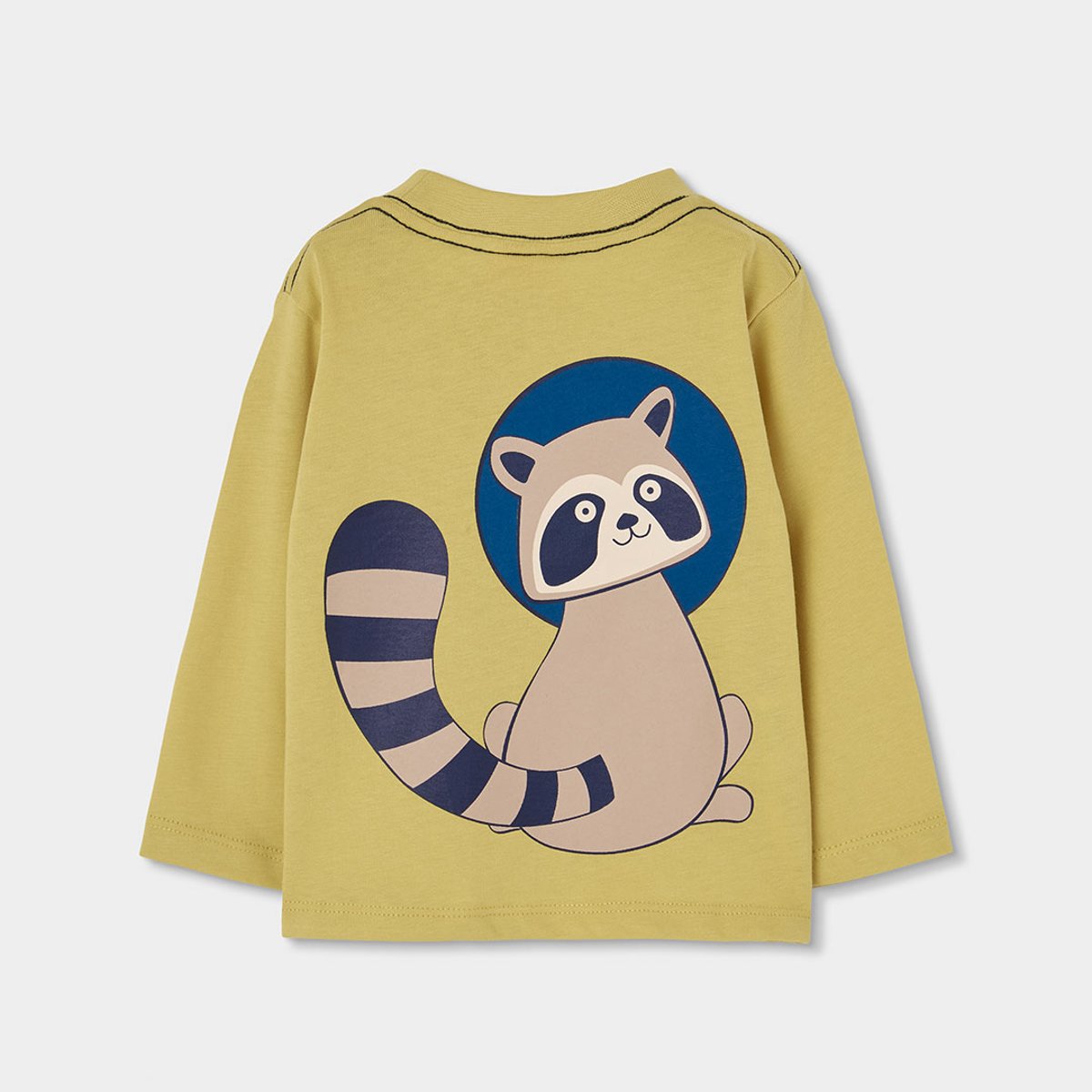 T-shirt garçon imprimé raton laveur jaune, BOBOLI