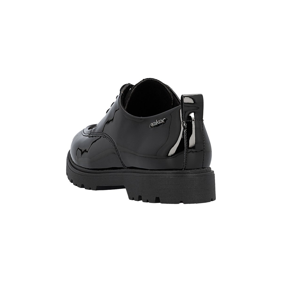 Derbies Cuir Softlack noir, RIEKER