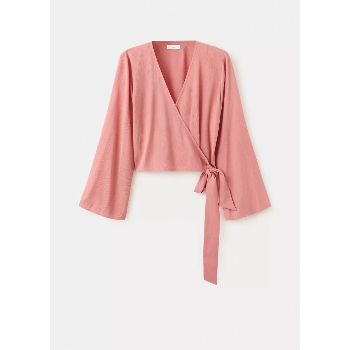 Blouse croisée nœud orange, MANGO TEEN