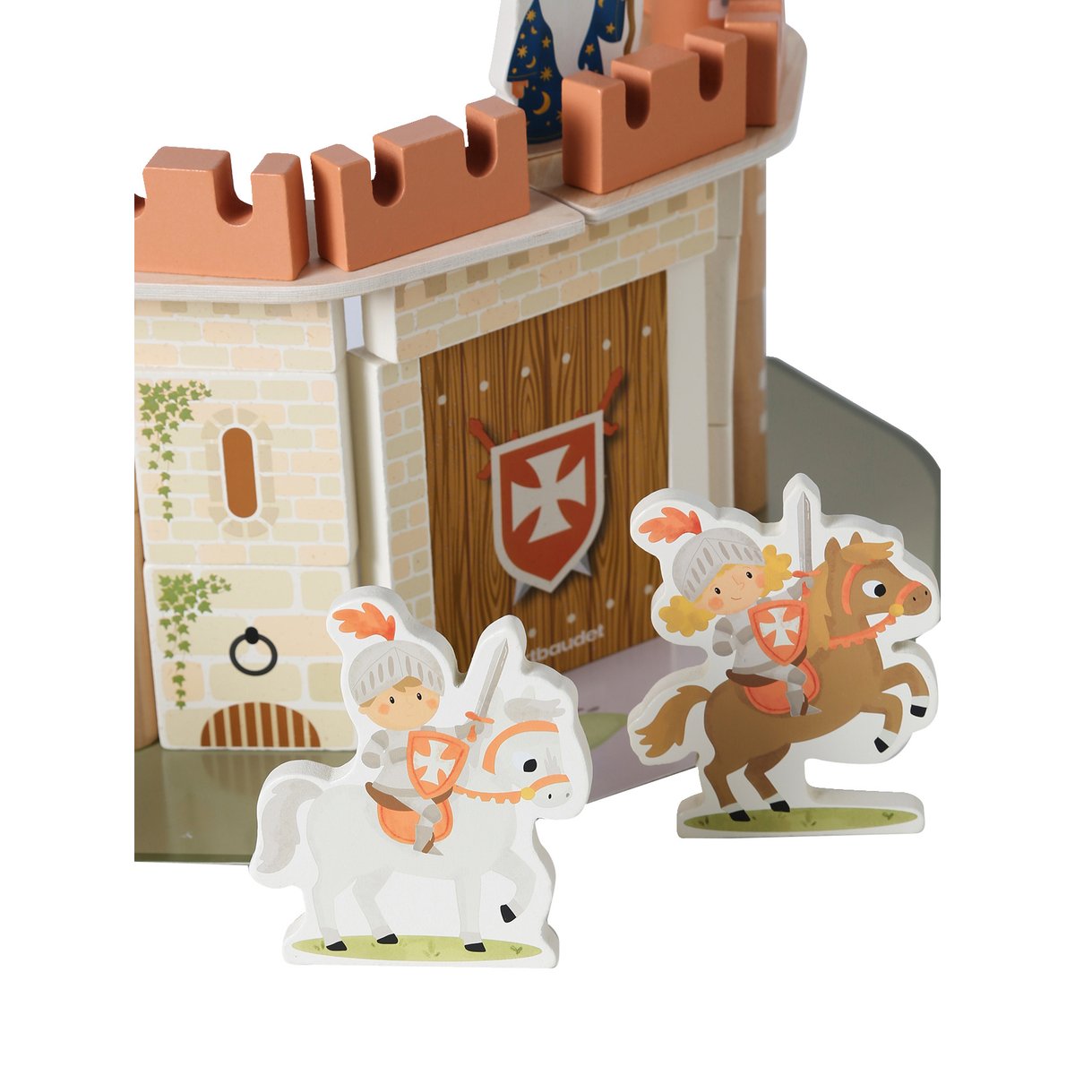 La bataille des châteaux en bois FSC® multicolore, VERTBAUDET