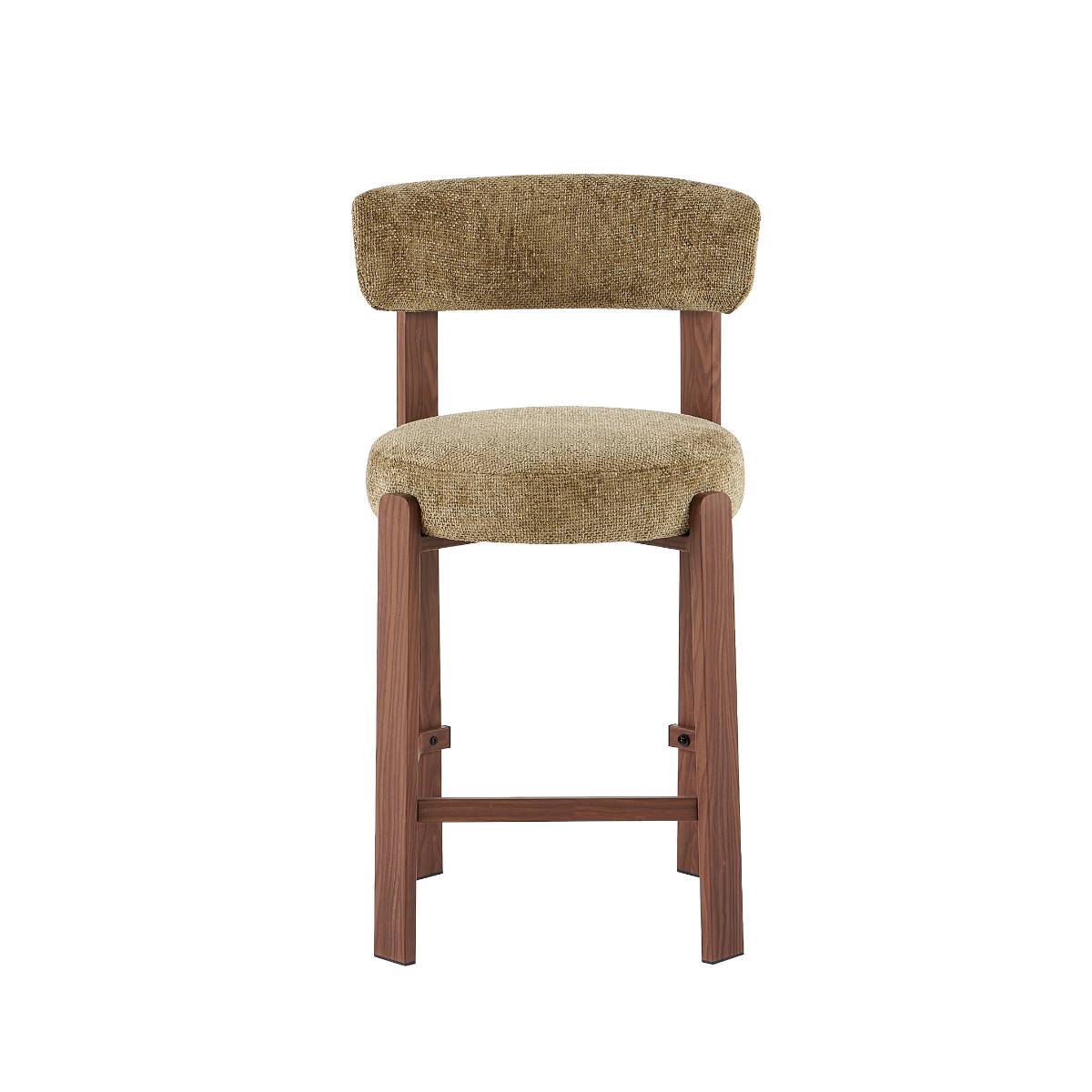 Tabouret de bar MANON vert, MADE IN MEUBLES