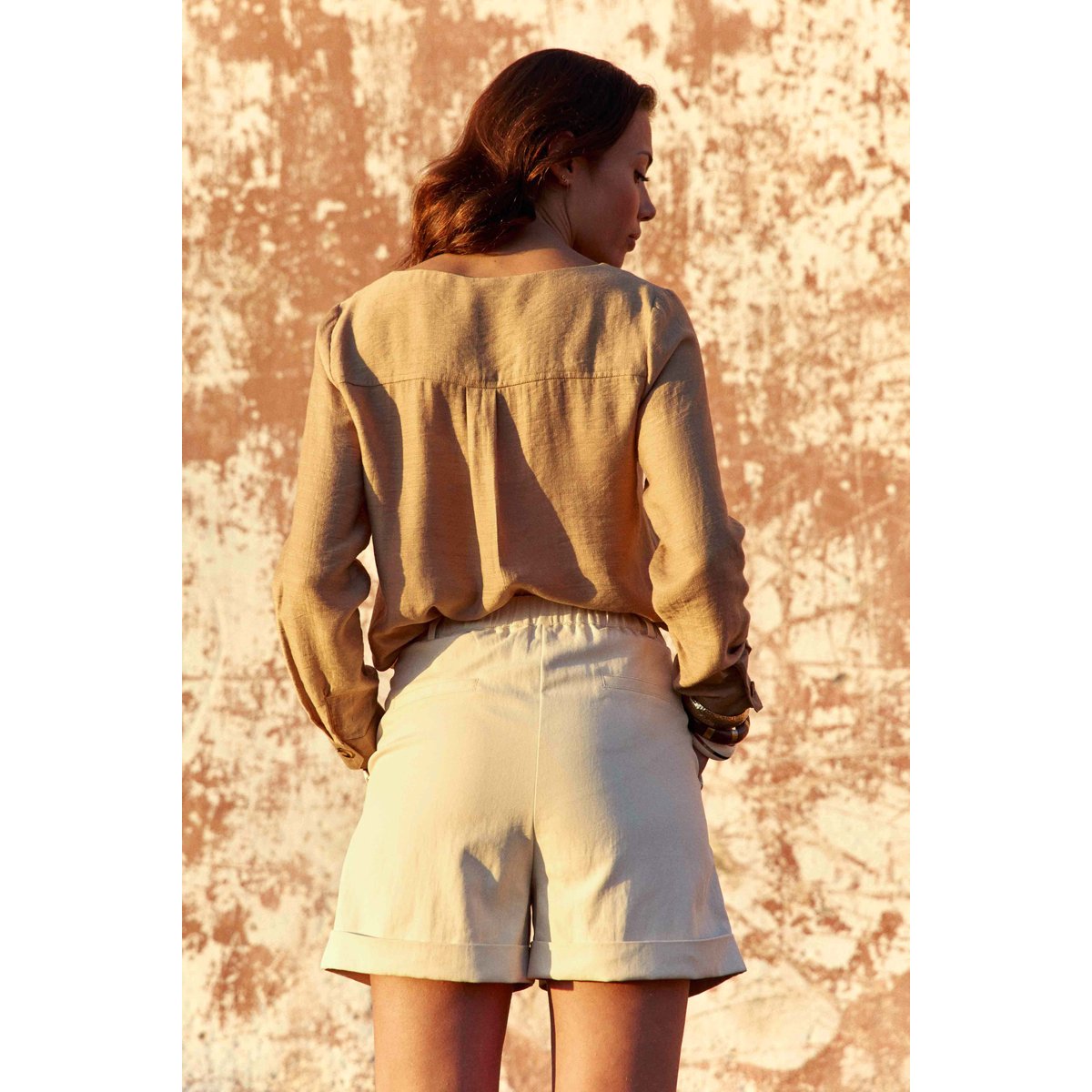 Short  large uni SHARON 05-naturel, LA PETITE ETOILE