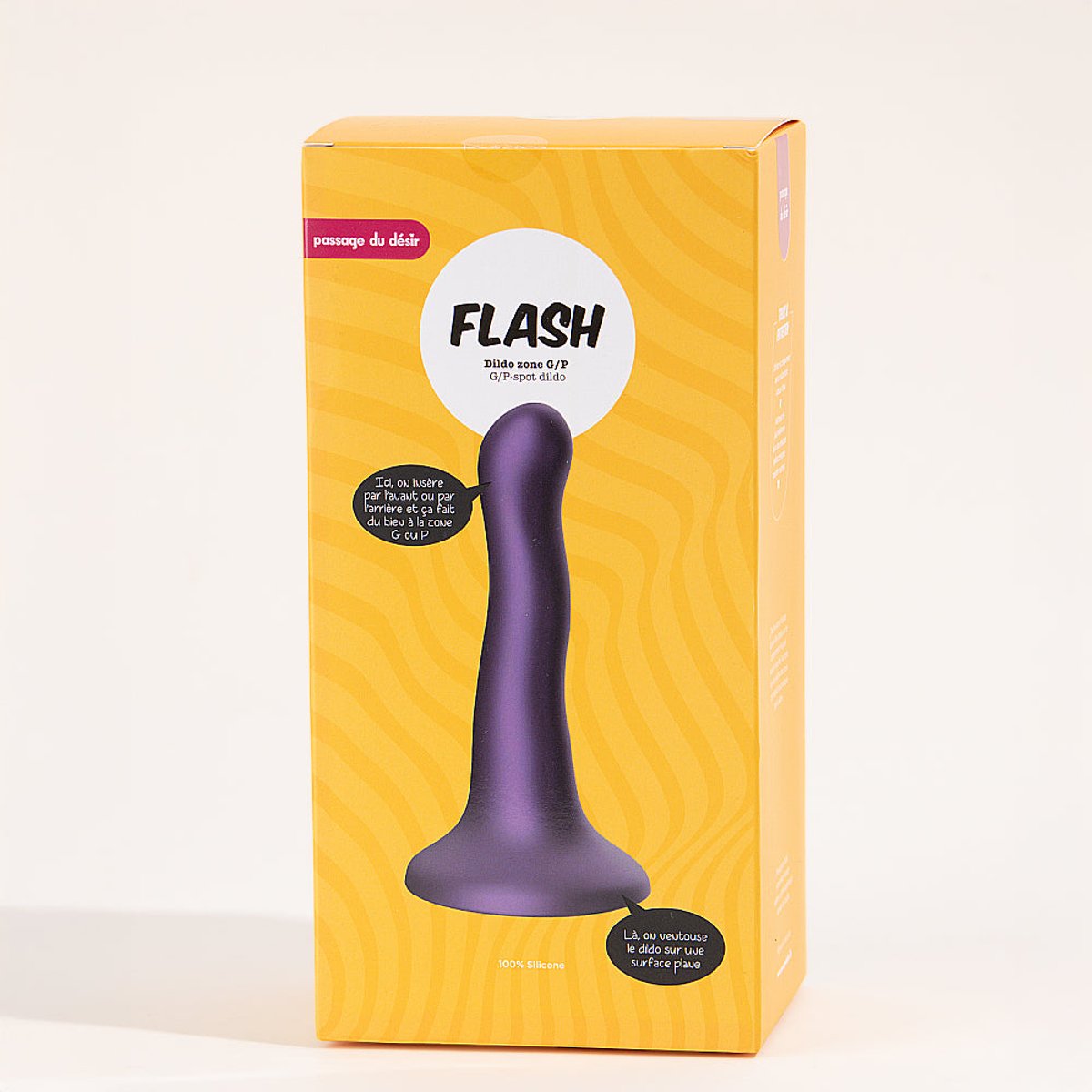 Vibromasseur non vibrant Flash zone G/P violet, FABULOUS TOYS