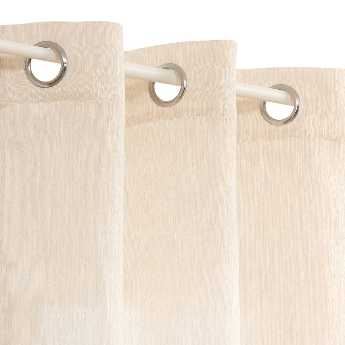 Voilage TEOR beige lin, ATMOSPHERA