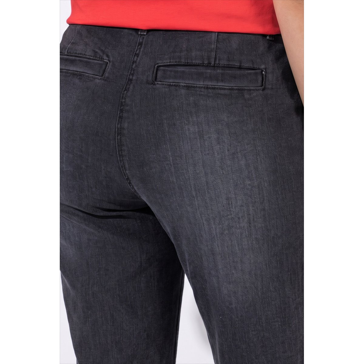 Jean Mary, coupe large jean gris foncé, ULLA POPKEN