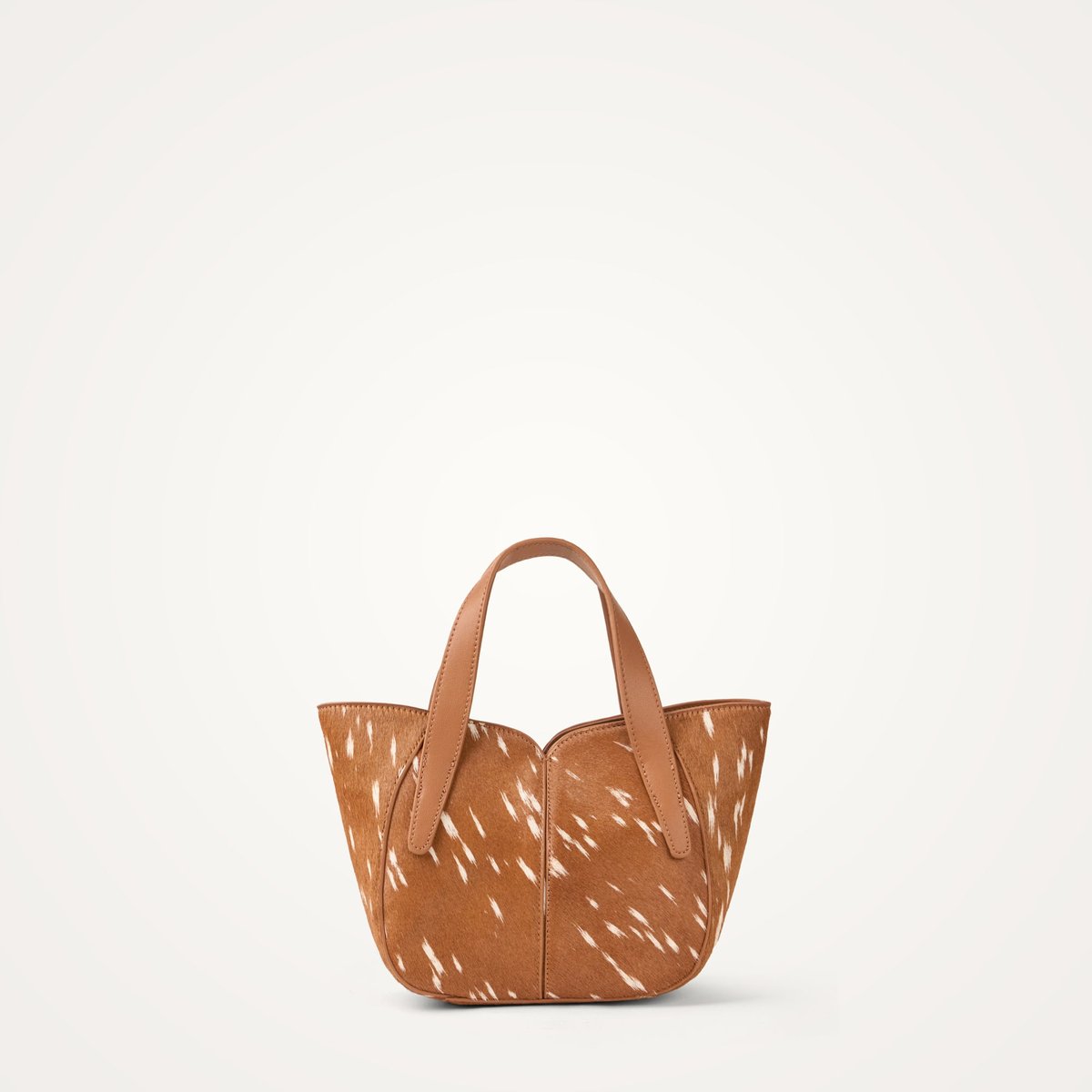 Sac à main avec anses et bandoulière Mini ALTAÏ camel, VANESSA WU