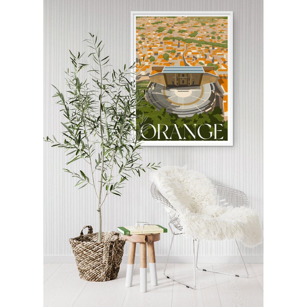 Affiche ville Orange blanc, L'AFFICHERIE