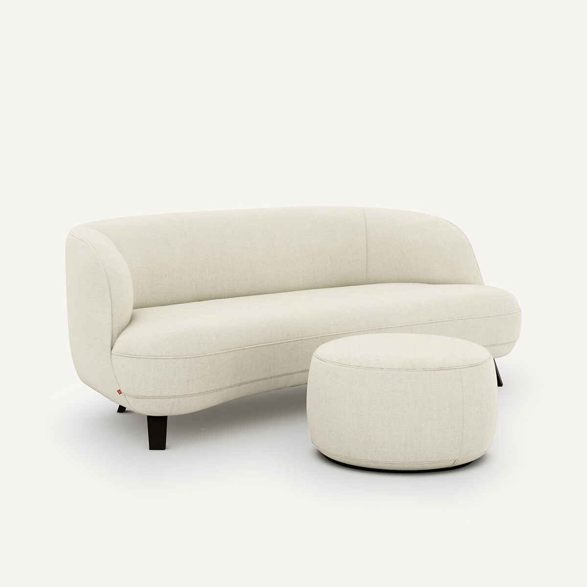 Canapé 3 places, en lin chambray, ROSEBURY ecru, EMMANUEL GALLINA X AM.PM