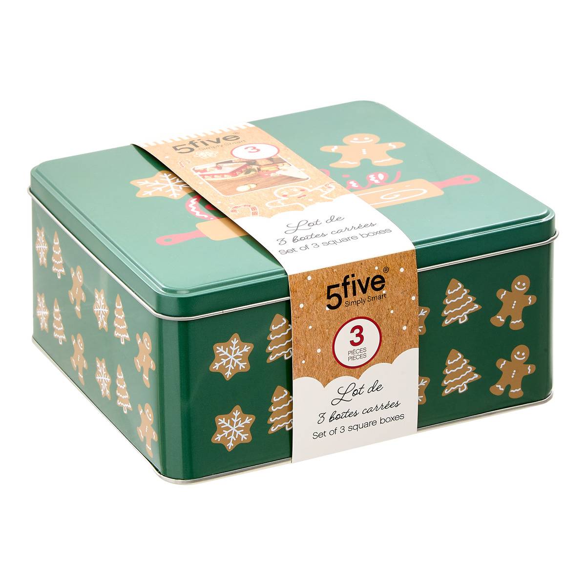 Boîte de conservation NOEL rouge, 5FIVE SIMPLY SMART