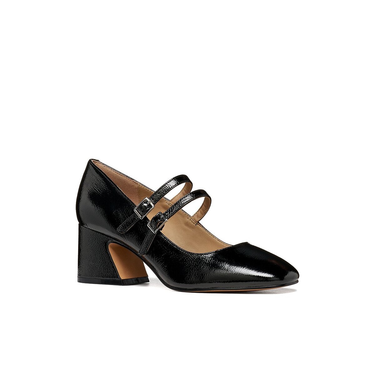 Babies in pelle con tacco, KALIDINE nero , GEOX