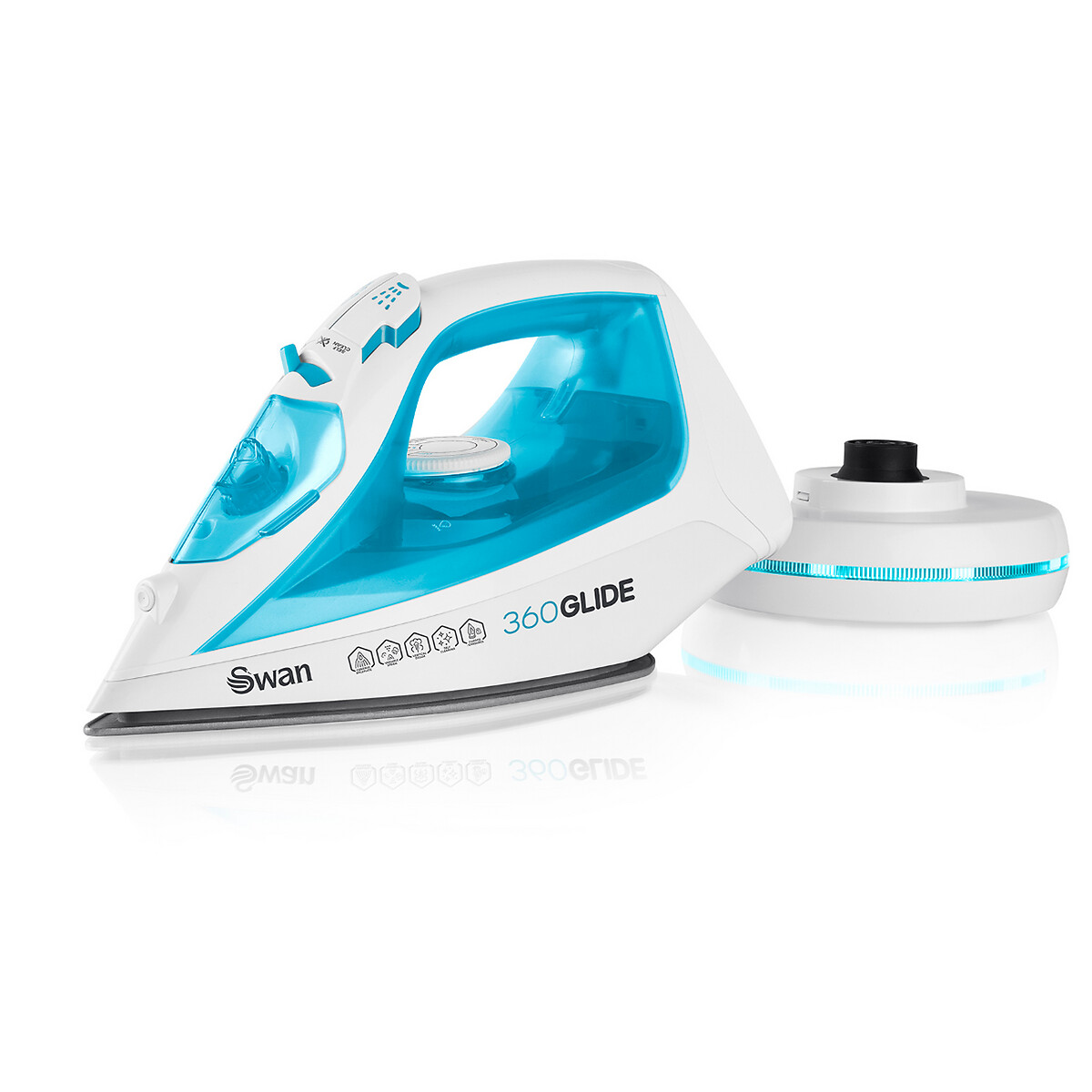 2800W Cord/Cordless Steam Iron - SI16410 white, SWAN