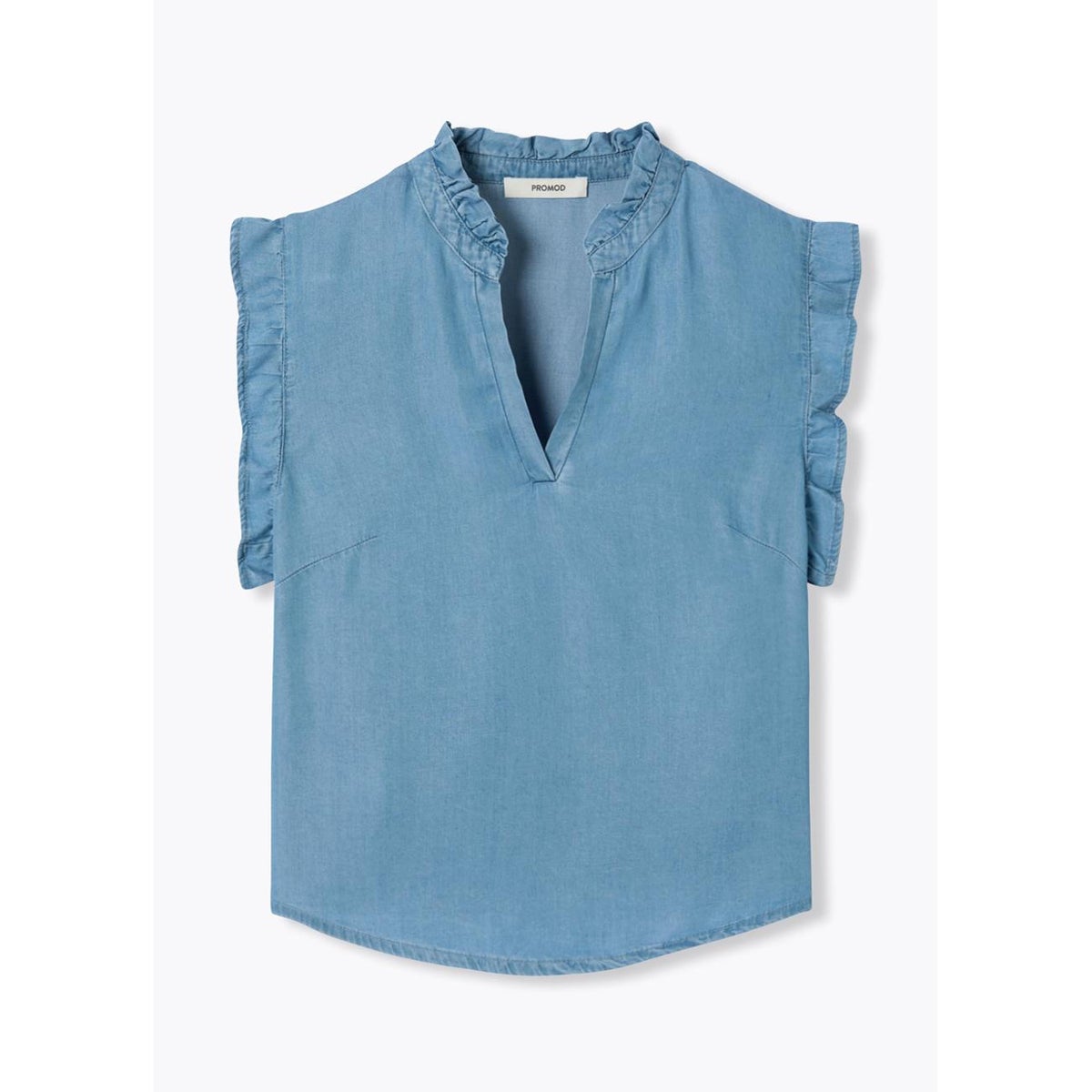Blouse en lyocell jean moyen, PROMOD