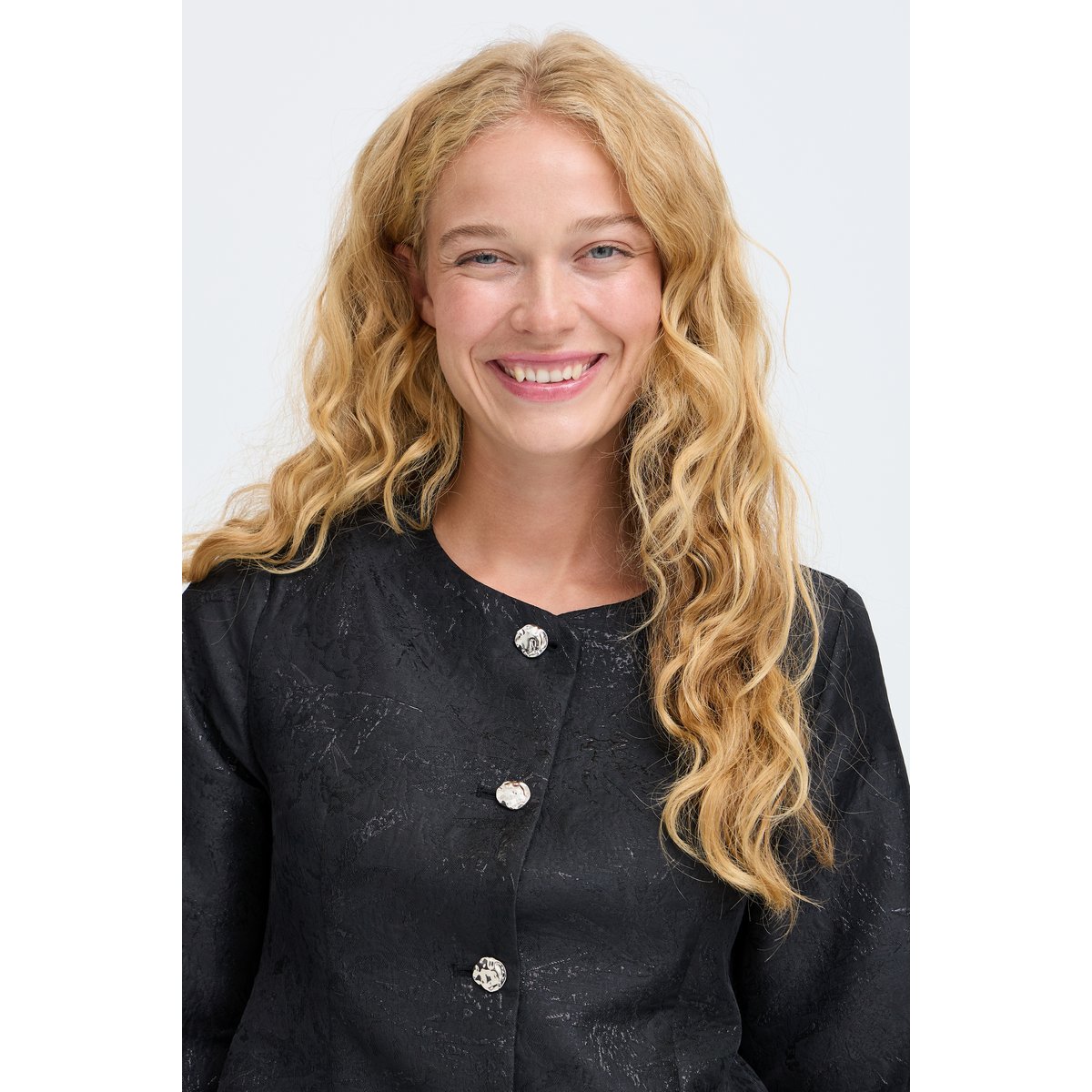 Veste noir bydrea shine floral, B.YOUNG
