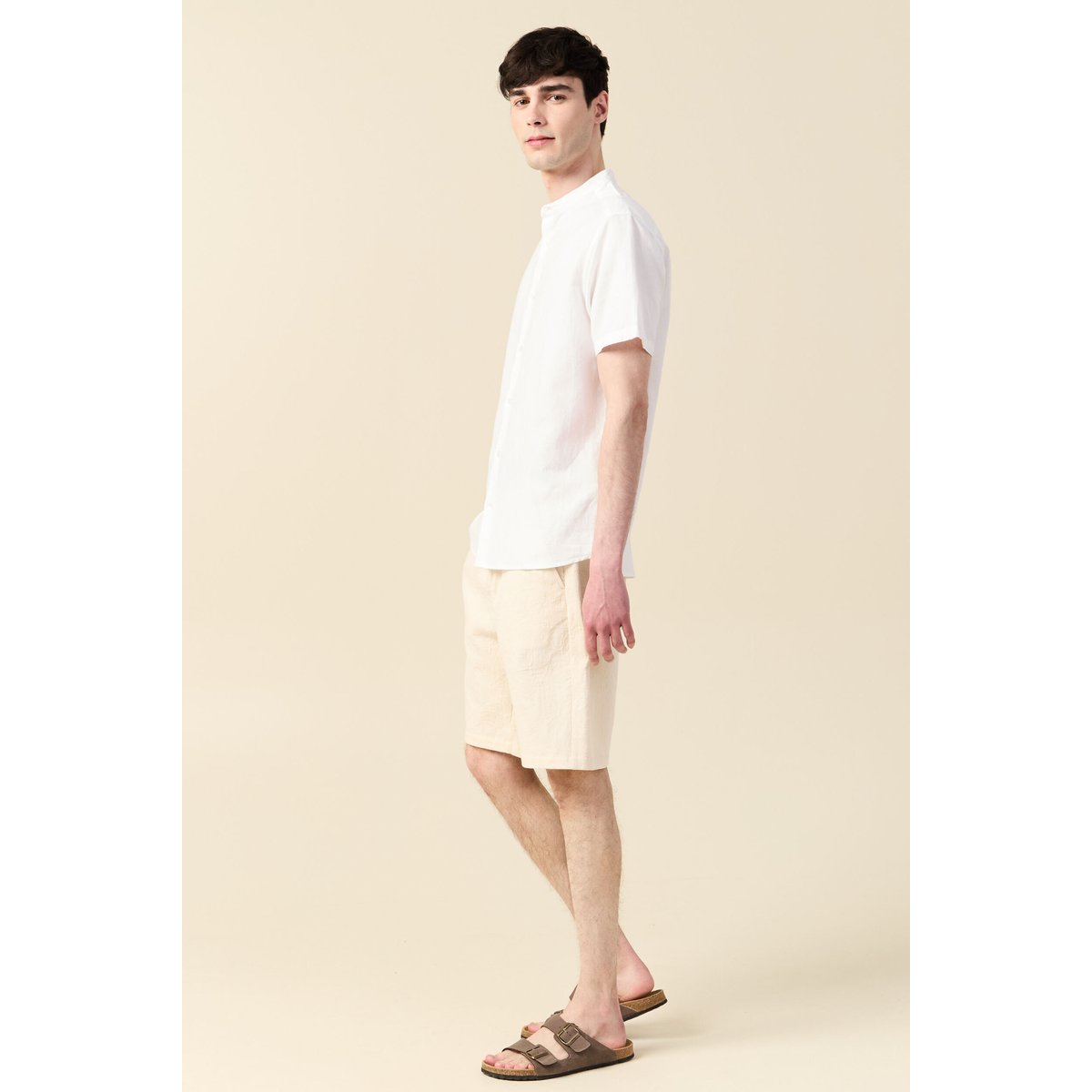 Chemise manches courtes blanc, BONOBO