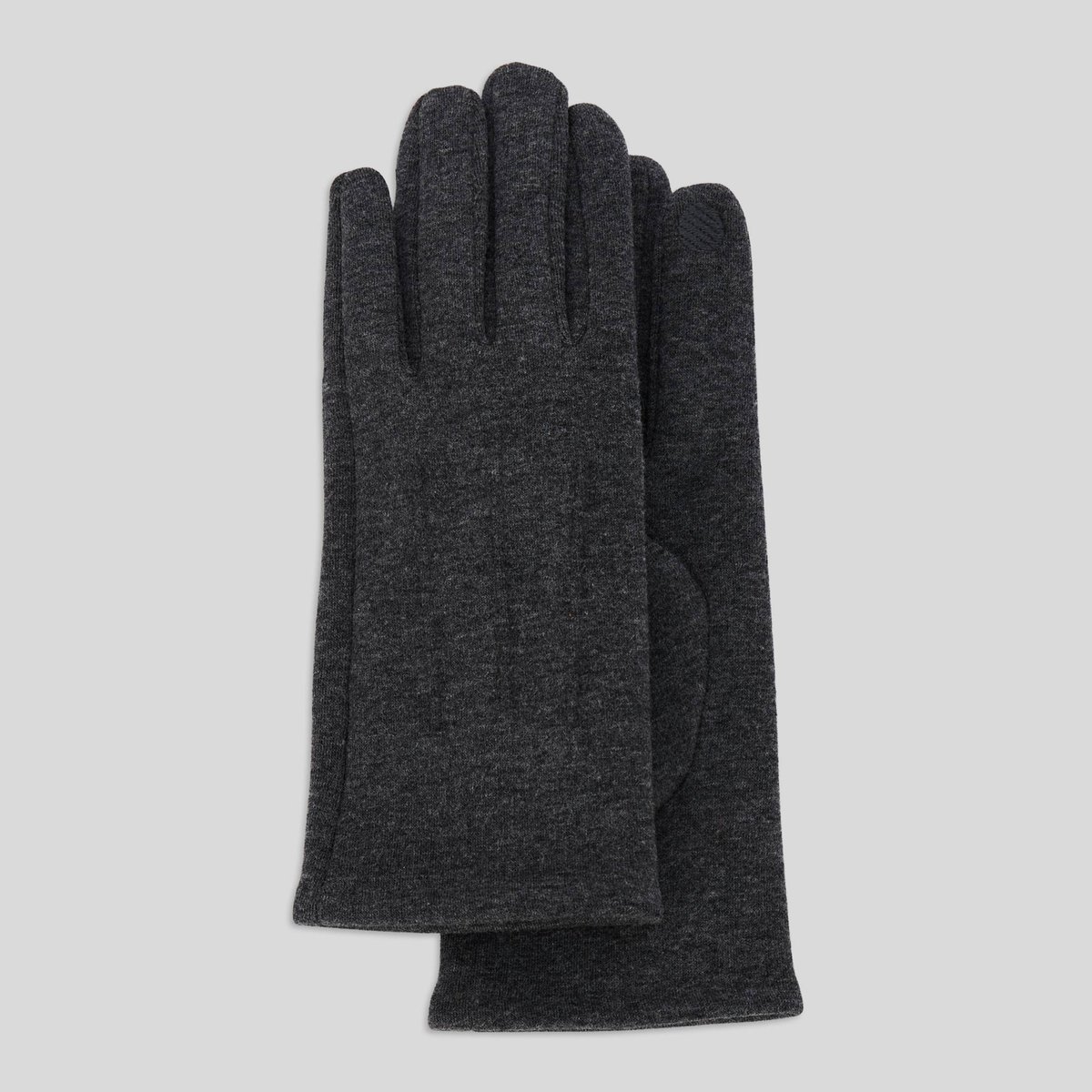 Gants jersey gris chine fonce, MONOPRIX