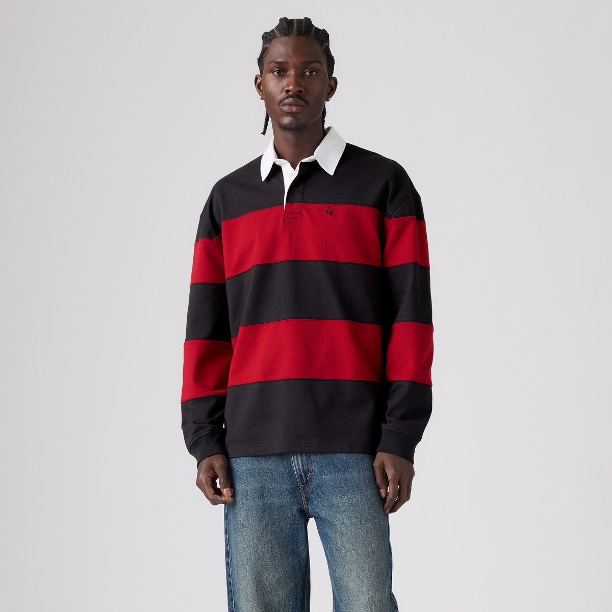 Polo de Rugby Union multicolore - jesse jet black, LEVI'S
