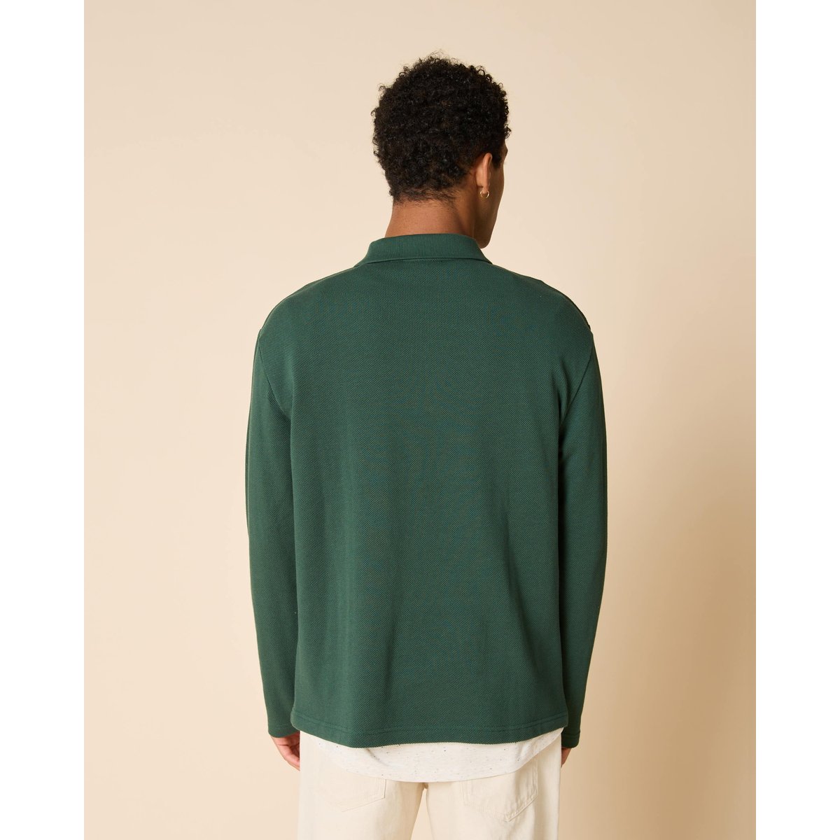Polo en maille vert forêt, FAGUO