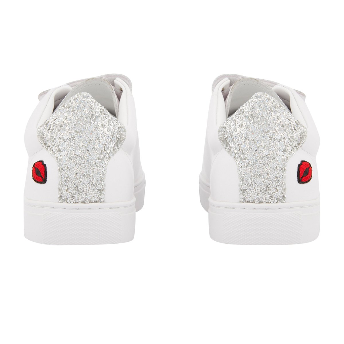 Baskets En Cuir Edith Eyes blanc, BONS BAISERS