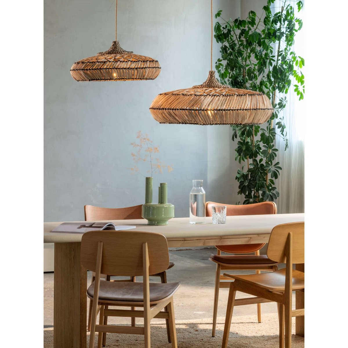 Lampe Suspendue Métal RINJANI beige, GOOD & MOJO