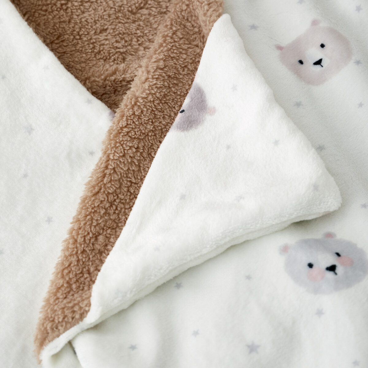 Cosy Bear So Soft Fleece Hooded Blanket natural, CATHERINE LANSFIELD