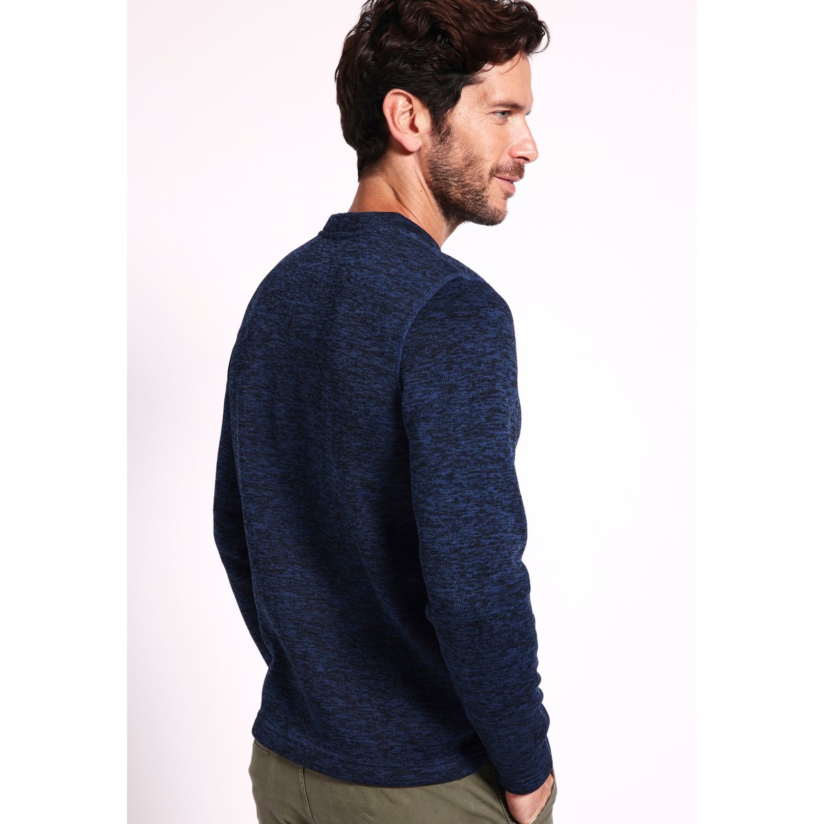 Pull polaire Thermolactyl bleu chiné, DAMART SPORT