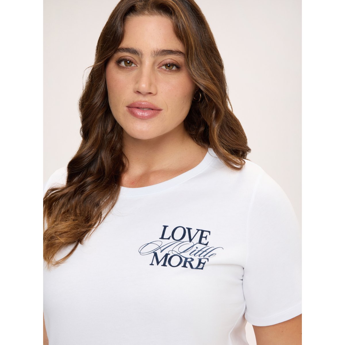T-shirt avec inscription blanc, FIORELLA RUBINO