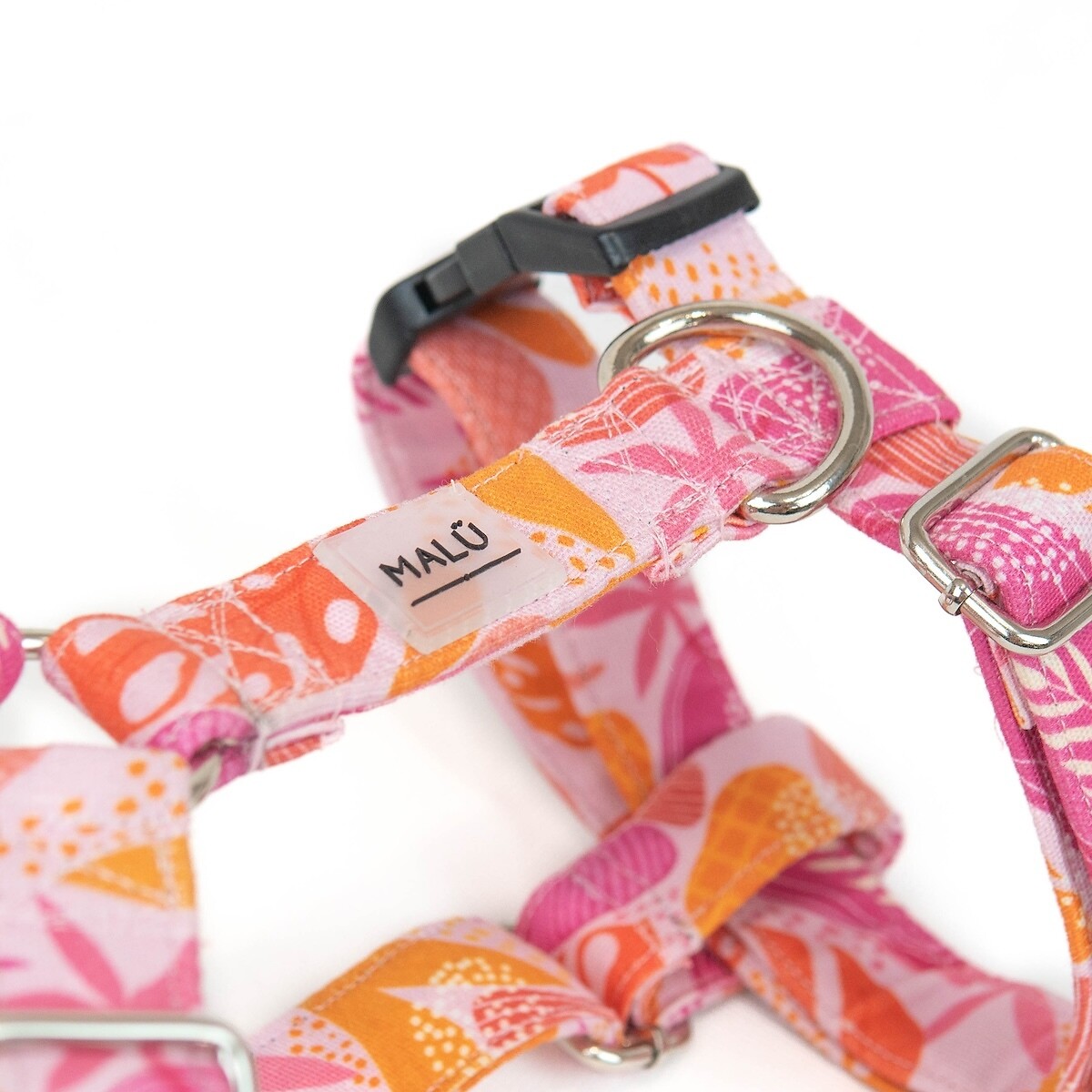 Peitoral Fitas Azalea, Malü Pet Wear rosa, MALU PET WEAR