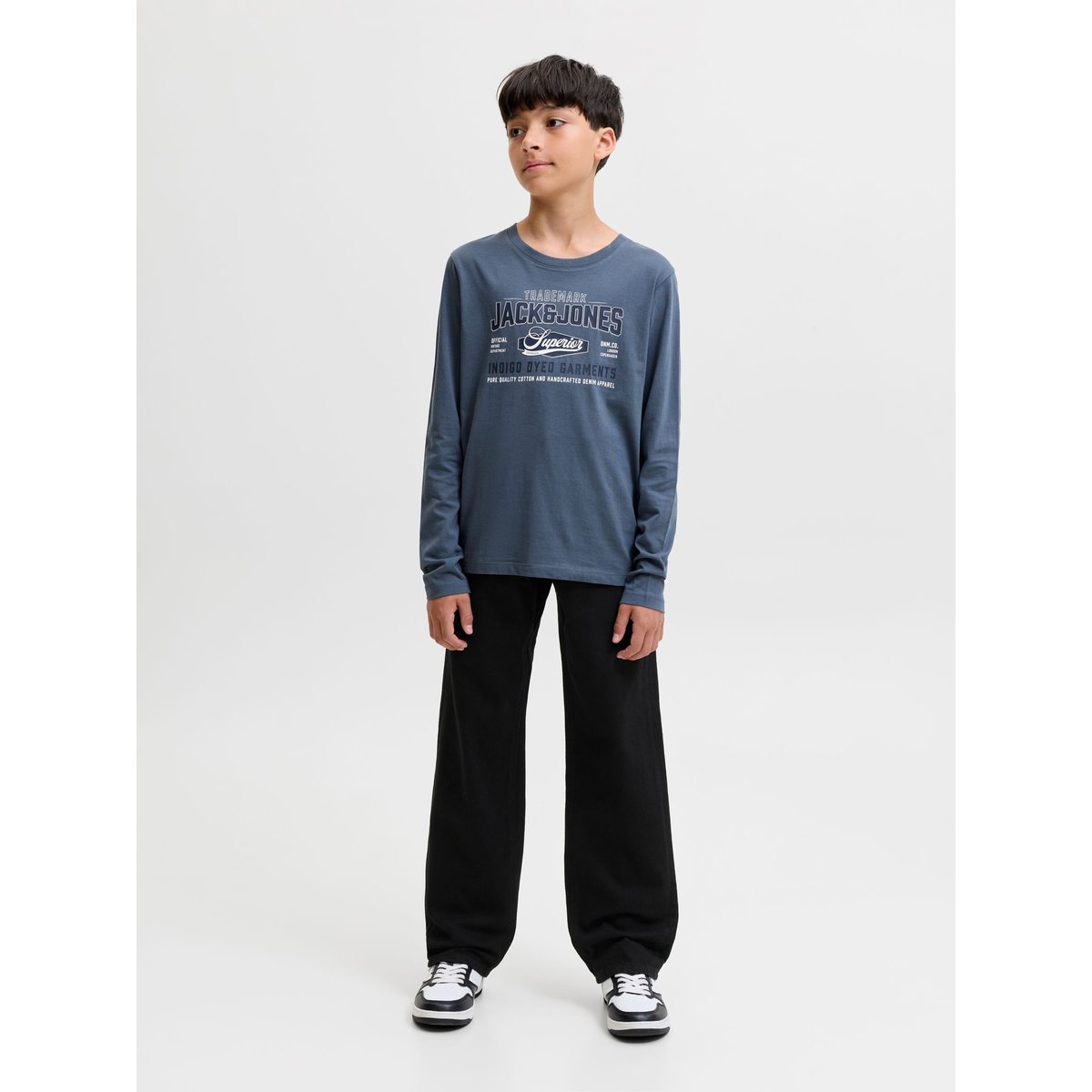 Jean Coupe Décontractée black denim 1, JACK & JONES JUNIOR