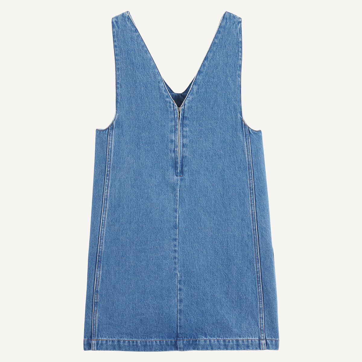 Robe droite sans manches en denim double stone, LA REDOUTE COLLECTIONS