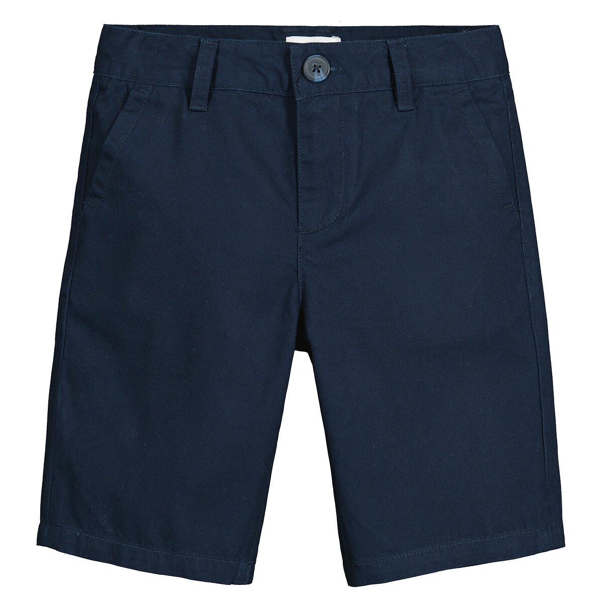 Cotton Bermuda Shorts navy blue, LA REDOUTE COLLECTIONS