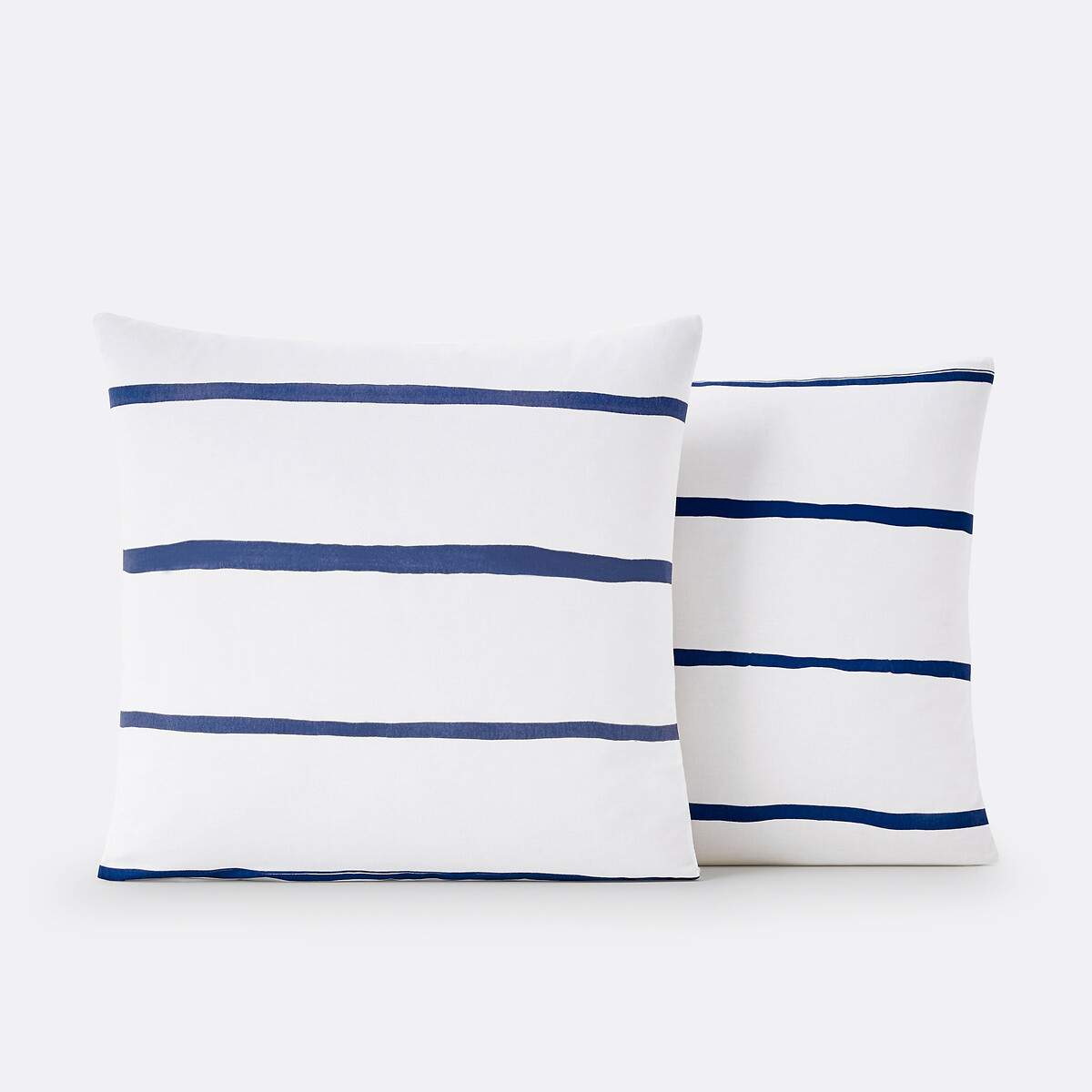 Taie pur coton, Glenans bleu/blanc, LA REDOUTE INTERIEURS