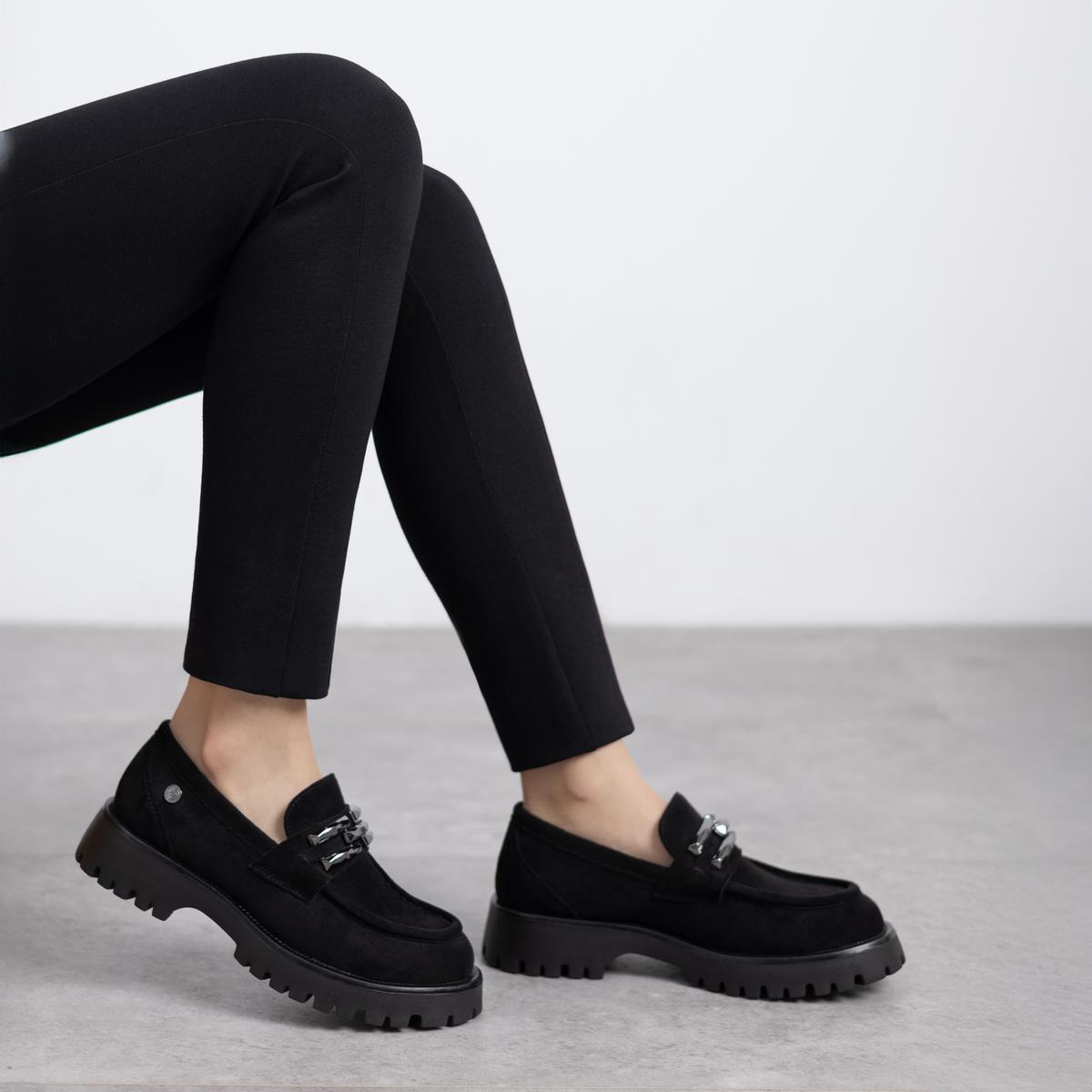 Chaussure Mocassin Plaine Décontractée noir, XTI