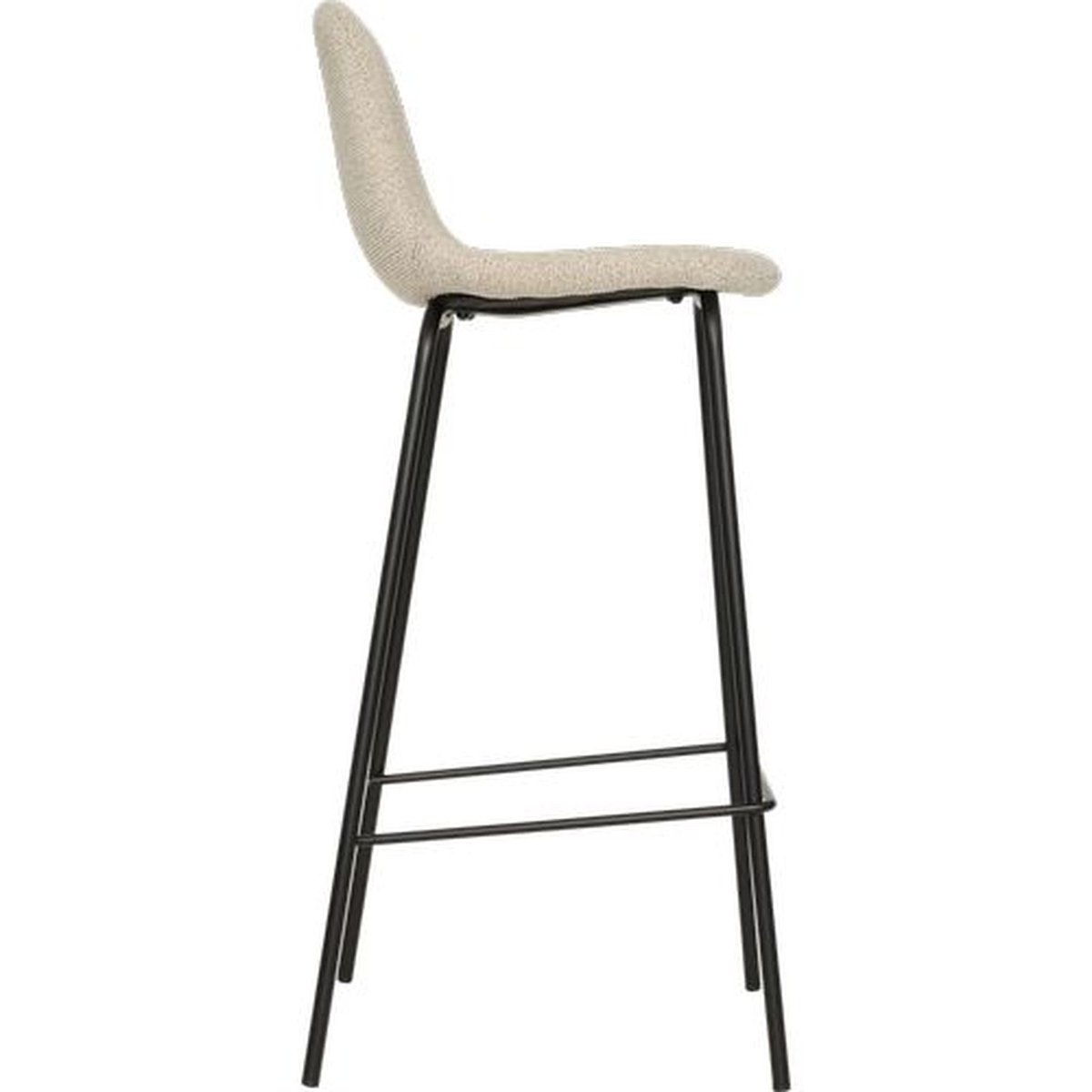 Lot de 2 tabourets de bar VLADI gris, TOILINUX