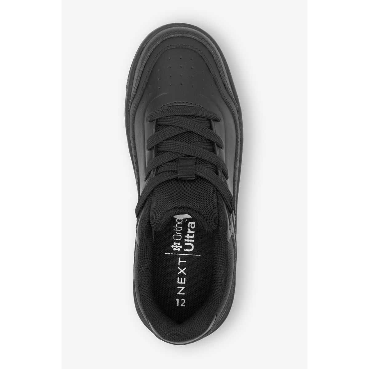 Chaussures À Lacets En Cuir noir, NEXT