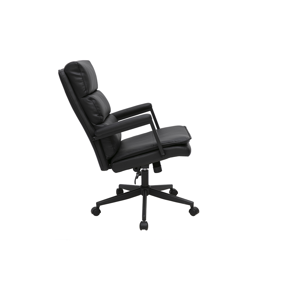 Fauteuil de bureau à roulettes noir SAEL noir, MILIBOO