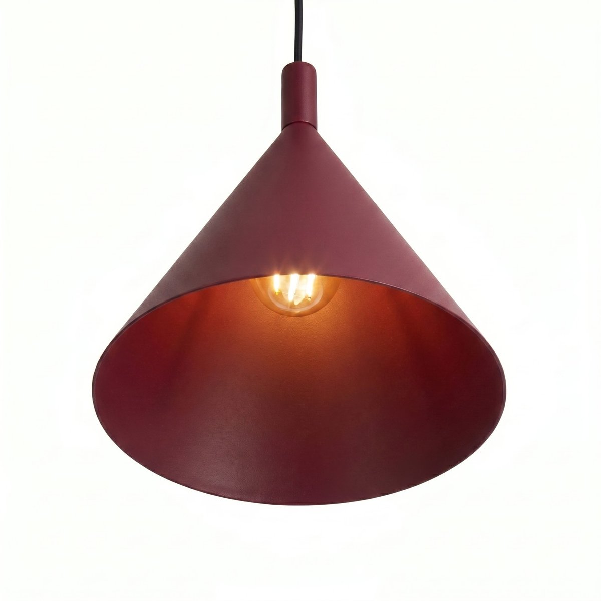 Suspension Acier Bourgogne E27 1 Nox bourgogne, EDEN