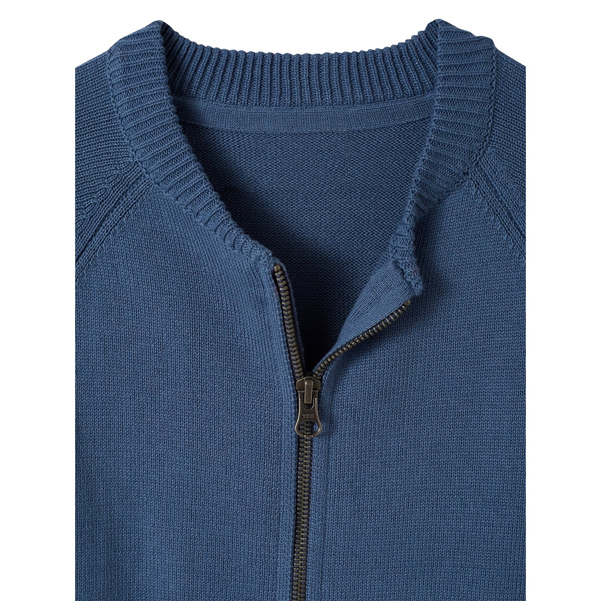 Gilet zippé style teddy bleu grisé, VERTBAUDET