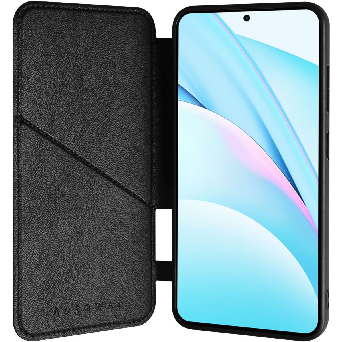 Etui Samsung S25 noir couleur unique, ADEQWAT