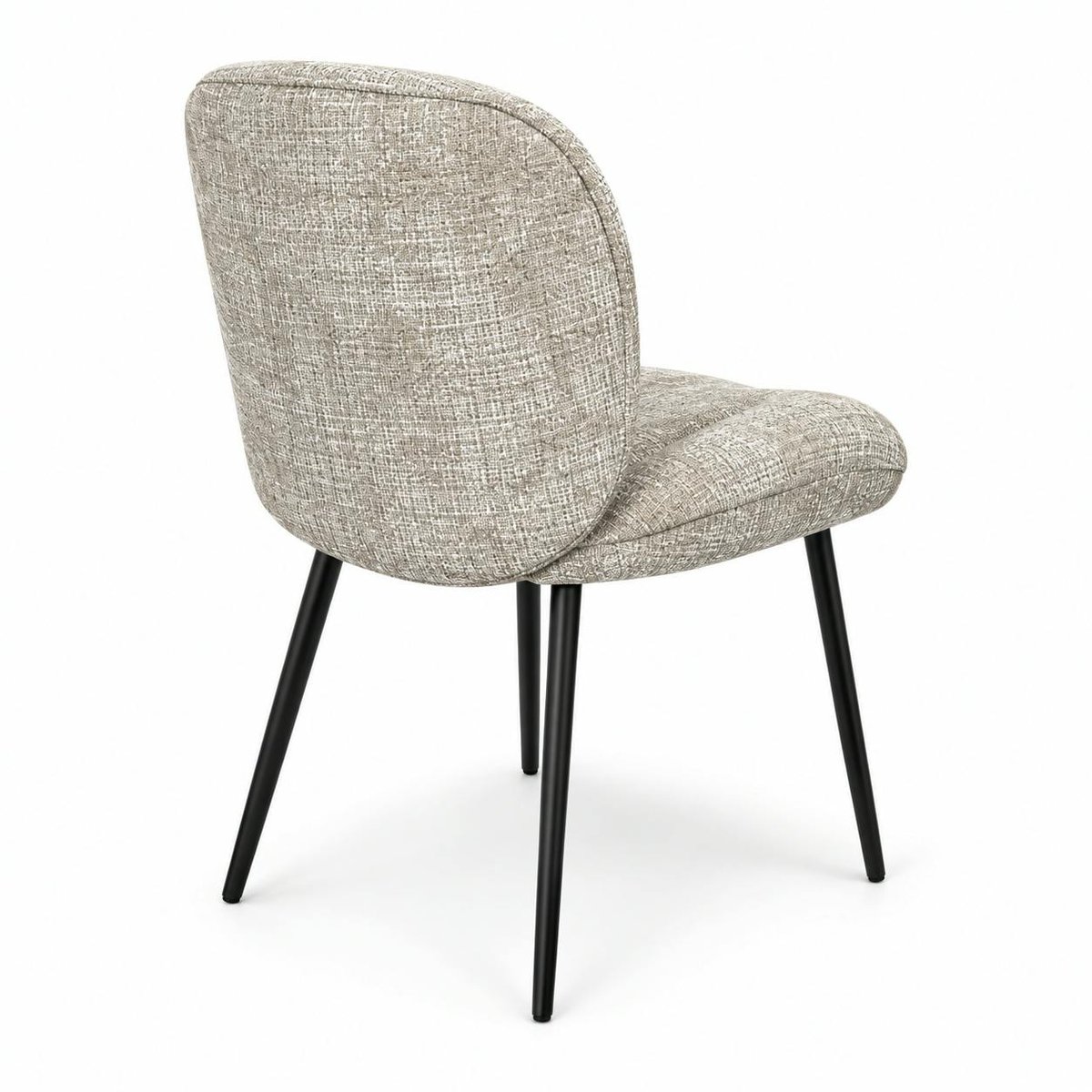 Chaise cosy en tissu (lot de 2) IENA beige, PIER IMPORT