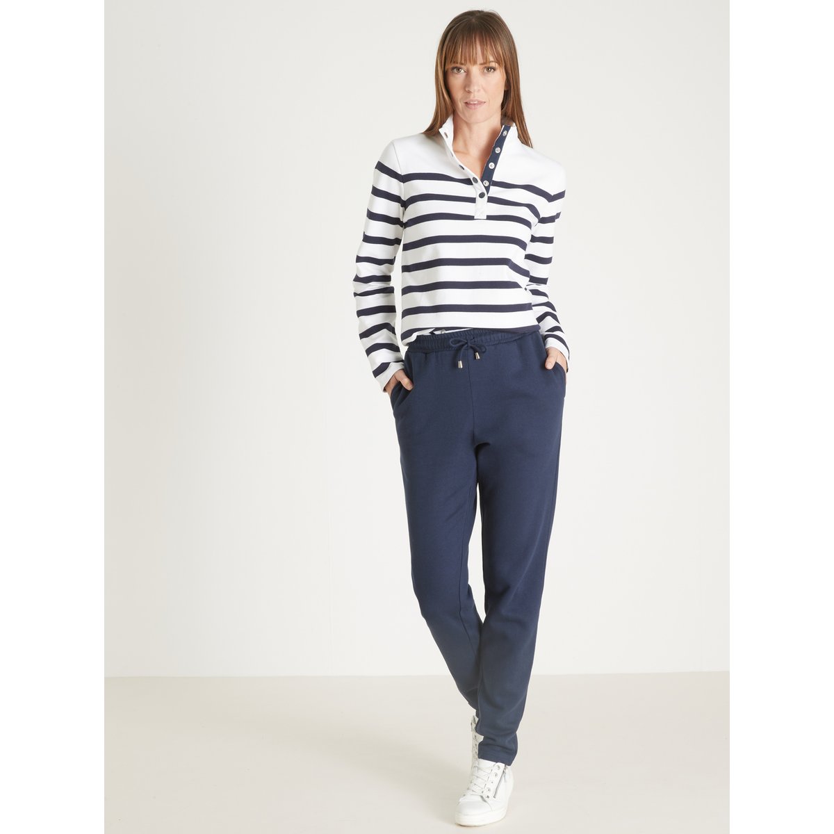 Pantalon de jogging molletonné marine, DAXON