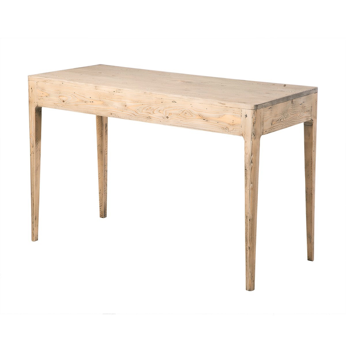 Bureau 1 tiroir en pin massif - HENRI bois foncé, SIGNATURE