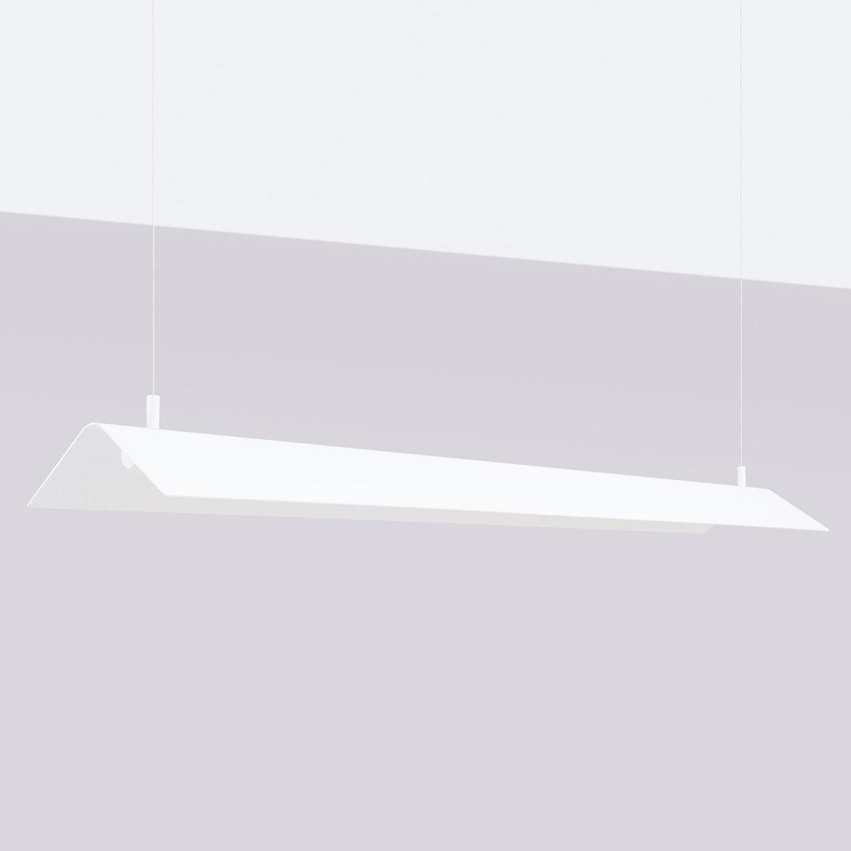 Suspension Acier Blanc LED 1 Elva blanc, EDEN