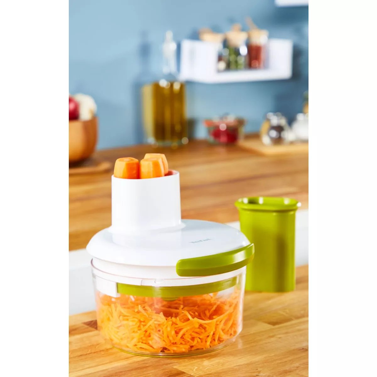 Hachoir 5 Secondes 1.2l blanc et vert, TEFAL