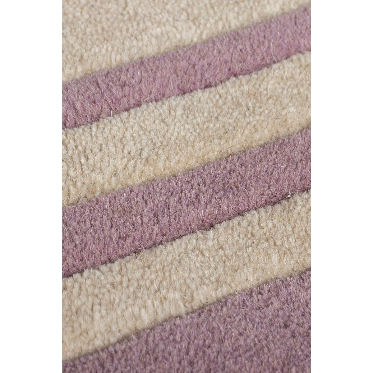 Tapis de couloir en laine à bordure festonné LOIS violet, FLAIR RUGS
