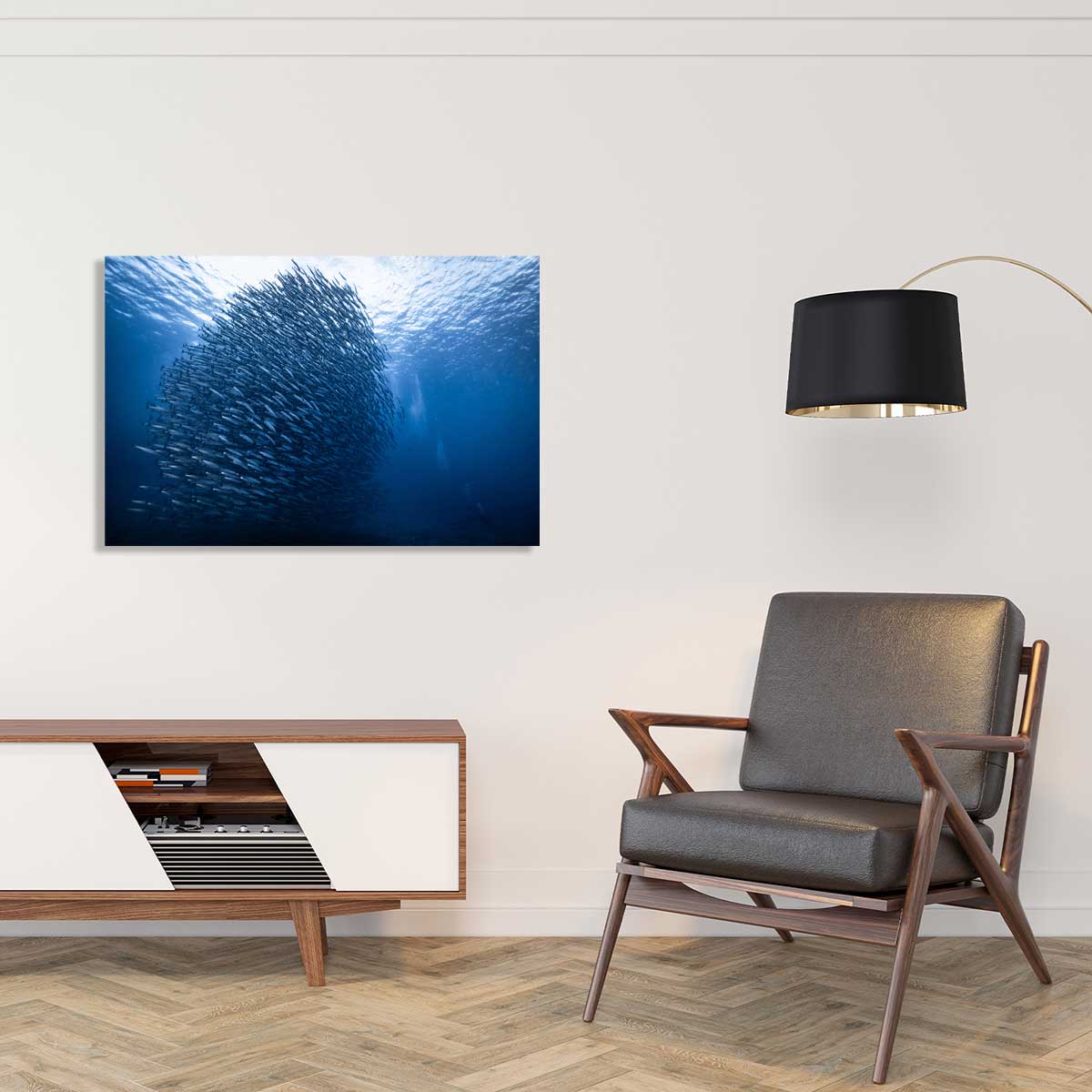 Tableau Masse bleue tableau alu dibond, HEXOA