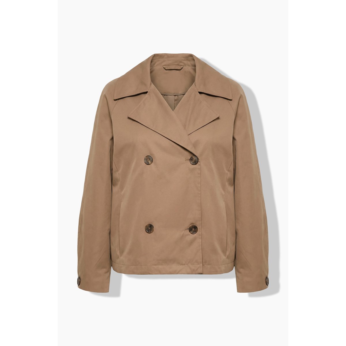 Trench-coat court, col à revers marron, ULLA POPKEN